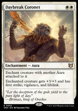 Daybreak Coronet - Commander: Wilds of Eldraine (Rare) [WOC-65]