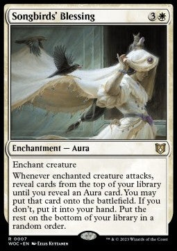 Songbirds' Blessing - Commander: Wilds of Eldraine (Rare) [WOC-7]