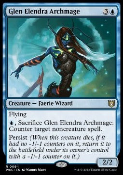 Glen Elendra Archmage - Commander: Wilds of Eldraine (Rare) [WOC-94]
