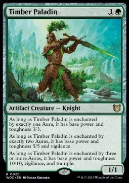 Timber Paladin - Commander: Wilds of Eldraine (Rare) [WOC-20]