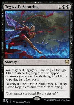 Tegwyll's Scouring - Commander: Wilds of Eldraine (Rare) [WOC-16]
