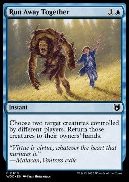 Run Away Together - Commander: Wilds of Eldraine (Common) [WOC-108]