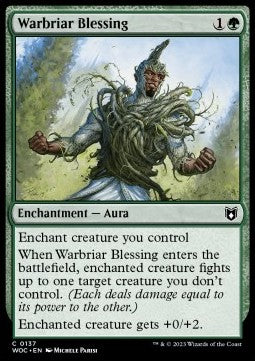 Warbriar Blessing - Commander: Wilds of Eldraine (Common) [WOC-137]