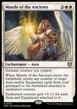 Mantle of the Ancients - Commander: Wilds of Eldraine (Rare) [WOC-70]