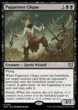 Puppeteer Clique - Commander: Wilds of Eldraine (Rare) [WOC-115]