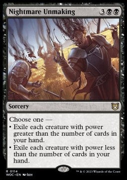 Nightmare Unmaking - Commander: Wilds of Eldraine (Rare) [WOC-114]