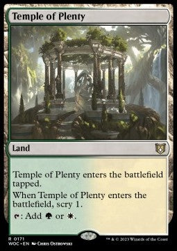 Temple of Plenty - Commander: Wilds of Eldraine (Rare) [WOC-171]