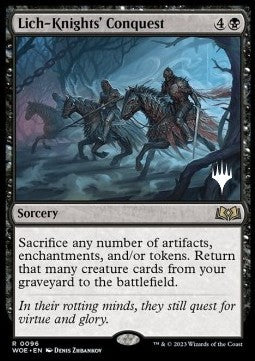 Lich-Knights' Conquest (V.2) - Wilds of Eldraine: Promos (Rare) [PWOE-96]