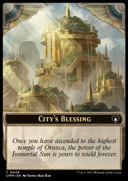 City's Blessing Token // Phyrexian Myr Token (A 1/1) - Commander Masters: Extras (Token) [XCMM-T 49/44]