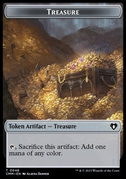 Treasure Token // Drake Token (U 2/2) - Commander Masters: Extras (Token) [XCMM-T 48/12]