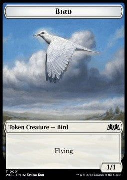 Bird Token (W 1/1) // Food Token (V.3) - Wilds of Eldraine: Extras (Token) [XWOE-T 1/12]