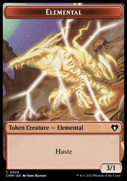 Elemental Token (R 3/1 Haste) // Servo Token (A 1/1) - Commander Masters: Extras (Token) [XCMM-T 25/45]
