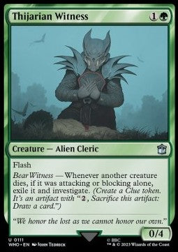 Thijarian Witness - Universes Beyond: Doctor Who (Uncommon) [WHO-111]