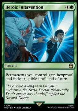 Heroic Intervention - Universes Beyond: Doctor Who (Rare) [WHO-233]