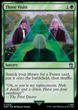 Three Visits - Universes Beyond: Doctor Who (Uncommon) [WHO-235]