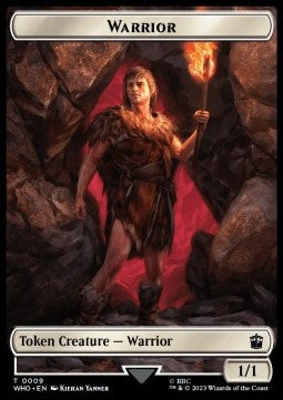 Warrior Token (W 1/1) // Treasure Token (V.1) - Universes Beyond: Doctor Who: Extras (Token) [XWHO-T 9/28]