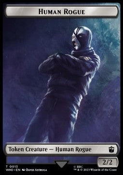 Human Rogue Token (B 2/2) // Clue Token (V.1) - Universes Beyond: Doctor Who: Extras (Token) [XWHO-T 13/21]