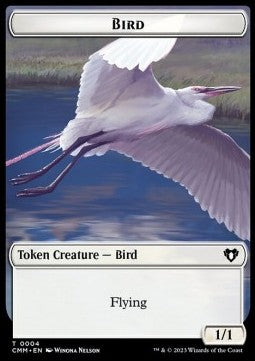 Bird Token (W 1/1) // Phyrexian Germ Token (B 0/0) - Commander Masters: Extras (Token) [XCMM-T 4/16]