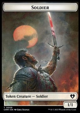 Soldier Token (W 1/1) // Demon Token (B 5/5) - Commander Masters: Extras (Token) [XCMM-T 9/15]