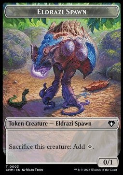 Eldrazi Spawn Token (C 0/1) // Elephant Token (G 3/3) - Commander Masters: Extras (Token) [XCMM-T 3/31]