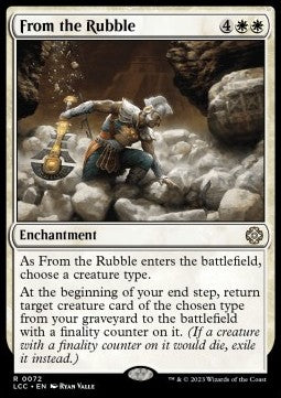 From the Rubble - Commander: The Lost Caverns of Ixalan (Rare) [LCC-72]