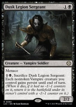 Dusk Legion Sergeant - Commander: The Lost Caverns of Ixalan (Rare) [LCC-80]