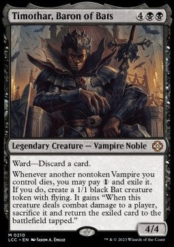 Timothar, Baron of Bats - Commander: The Lost Caverns of Ixalan (Mythic) [LCC-210]