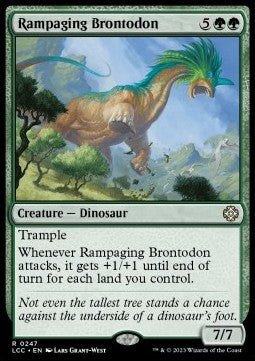 Rampaging Brontodon - Commander: The Lost Caverns of Ixalan (Rare) [LCC-247]