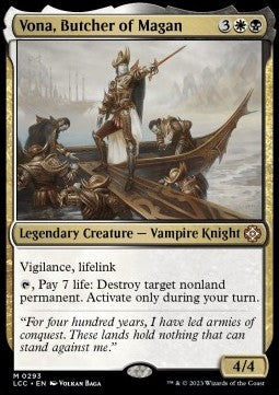 Vona, Butcher of Magan - Commander: The Lost Caverns of Ixalan (Mythic) [LCC-293]