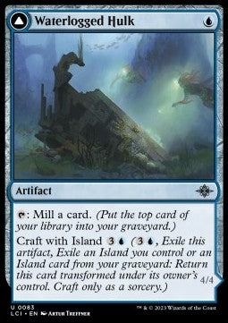 Waterlogged Hulk // Watertight Gondola - The Lost Caverns of Ixalan (Uncommon) [LCI-83]