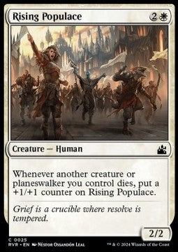 Rising Populace - Ravnica Remastered (Common) [RVR-25]