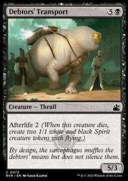 Debtors' Transport - Ravnica Remastered (Common) [RVR-72]