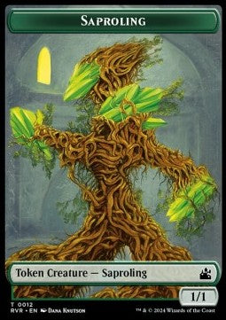 Saproling Token (Green 1/1) - Ravnica Remastered: Tokens (Token) [TRVR-T12]