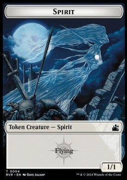Spirit Token (W 1/1) / Saproling Token (G 1/1) - Ravnica Remastered: Tokens (Token) [TRVR-T 4/12]