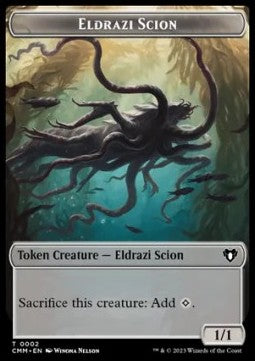 Eldrazi Scion Token (C 1/1) // Spirit Token (C 2/2) - Commander Masters: Extras (Token) [XCMM-T 2/58]