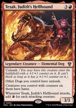 Tesak, Judith's Hellhound - Commander: Murders at Karlov Manor (Rare) [MKC-36]