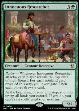 Innocuous Researcher - Commander: Murders at Karlov Manor (Rare) [MKC-38]