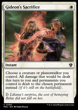 Gideon's Sacrifice - Commander: Murders at Karlov Manor (Common) [MKC-68]