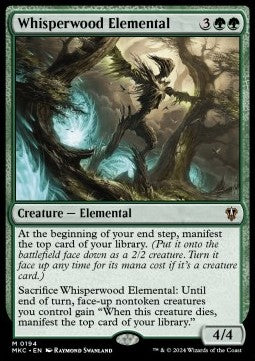Whisperwood Elemental - Commander: Murders at Karlov Manor (Mythic) [MKC-194]