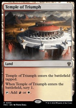 Temple of Triumph - Commander: Murders at Karlov Manor (Rare) [MKC-306]