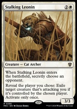 Stalking Leonin - Commander: Murders at Karlov Manor (Rare) [MKC-86]