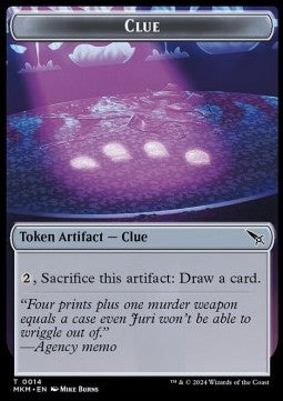 Clue Token (V.1) - Murders at Karlov Manor: Tokens (Token) [TMKM-T14]