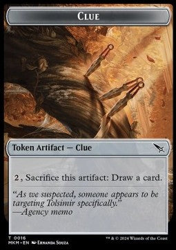 Clue Token (V.3) - Murders at Karlov Manor: Tokens (Token) [TMKM-T16]
