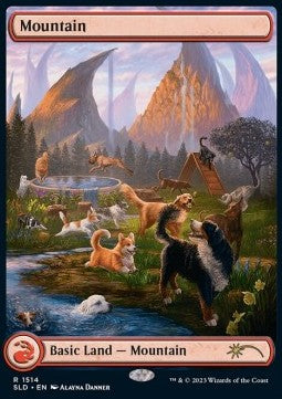 Mountain - Secret Lair Commander Deck: Raining Cats and Dogs (Land) [SLDRCD-1514]
