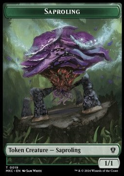 Saproling Token (G 1/1) // Morph Token (C 2/2) - Murders at Karlov Manor: Tokens (Token) [TMKM-CT 19/30]