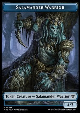 Salamander Warrior Token (U 4/3) // Zombie Token (B 2/2) - Murders at Karlov Manor: Tokens (Token) [TMKM-CT 8/11]