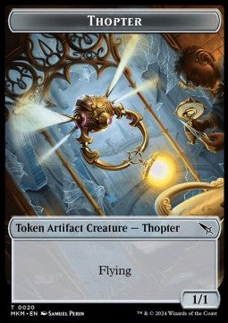 Thopter Token (A 1/1) // Treasure Token - Murders at Karlov Manor: Tokens (Token) [TMKM-CT 20/26]