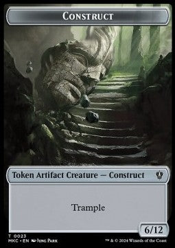 Construct Token (A 6/12) // Soldier Token (W 1/1) - Murders at Karlov Manor: Tokens (Token) [TMKM-CT 23/3]