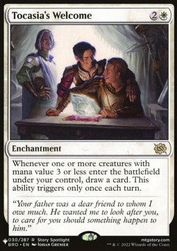 Tocasia's Welcome - Secret Lair Commander Deck: Raining Cats and Dogs (Rare) [SLDRCD-30]