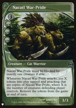 Nacatl War-Pride - Secret Lair Commander Deck: Raining Cats and Dogs (Uncommon) [SLDRCD-147]